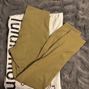 Lululemon olive leggings size 8